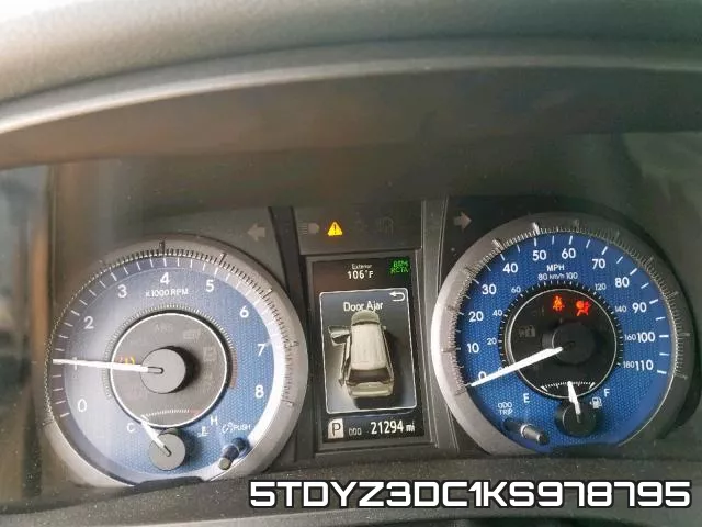 5TDYZ3DC1KS978795 фото 9