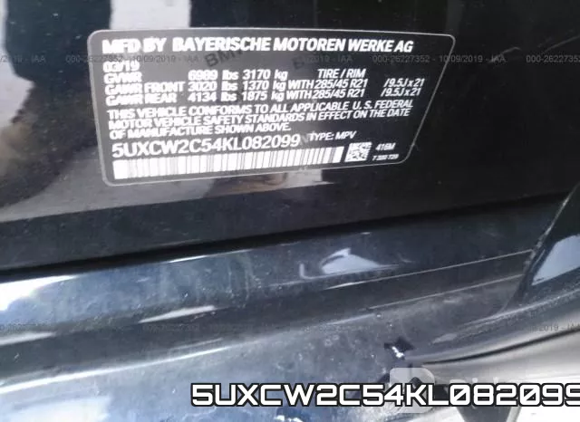 5UXCW2C54KL082099 фото 10