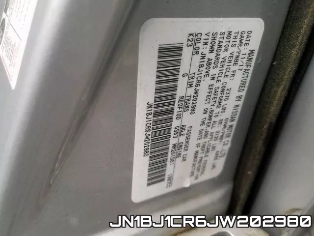 JN1BJ1CR6JW202980 фото 2