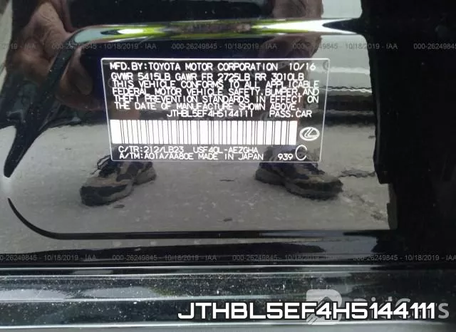 JTHBL5EF4H5144111 фото 10