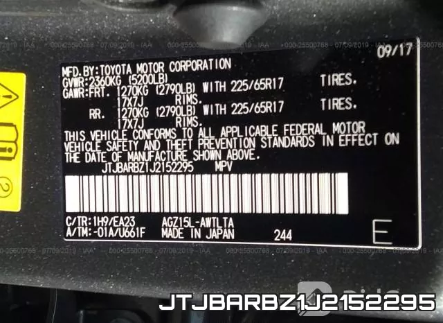 JTJBARBZ1J2152295 фото 9