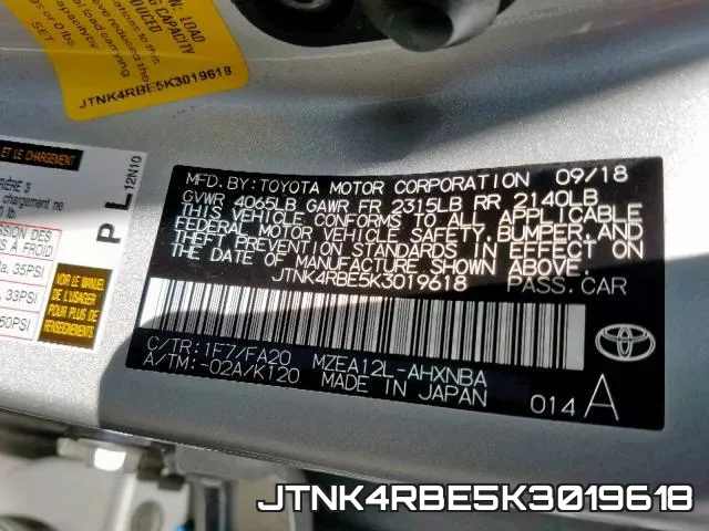 JTNK4RBE5K3019618 фото 2