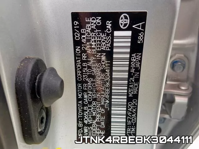 JTNK4RBE8K3044111 фото 2
