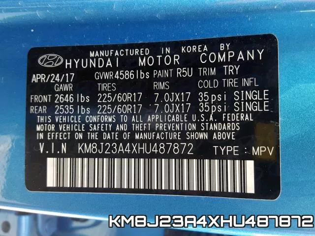 KM8J23A4XHU487872 фото 2