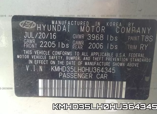 KMHD35LH0HU364345 фото 10
