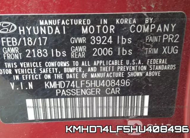 KMHD74LF5HU408496 фото 10