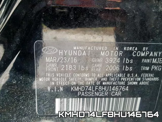 KMHD74LF8HU146764 фото 2