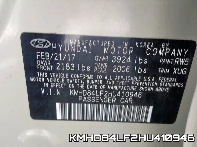 KMHD84LF2HU410946 фото 2