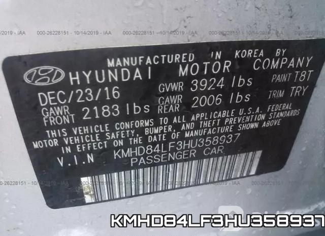 KMHD84LF3HU358937 фото 9