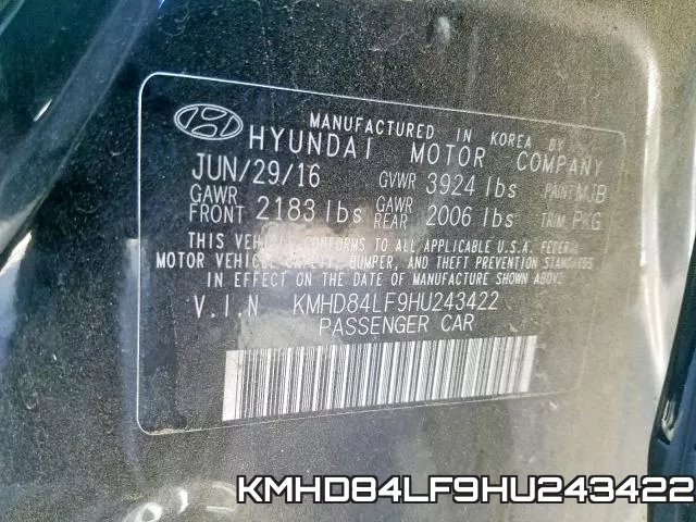 KMHD84LF9HU243422 фото 2