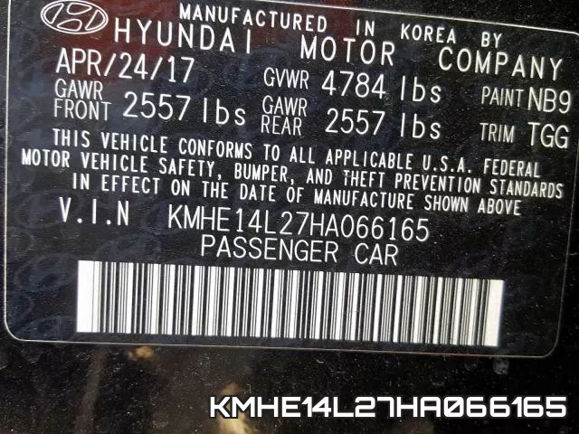 KMHE14L27HA066165 фото 2