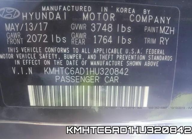 KMHTC6AD1HU320842 фото 10