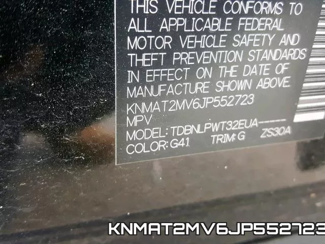 KNMAT2MV6JP552723 фото 2