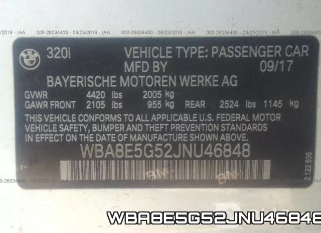 WBA8E5G52JNU46848 фото 10