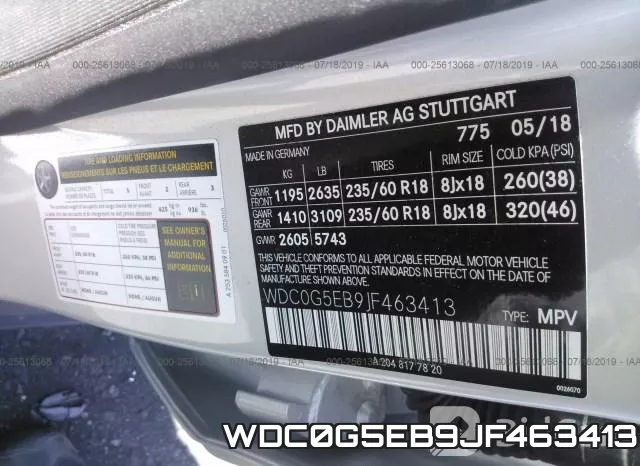 WDC0G5EB9JF463413 фото 10