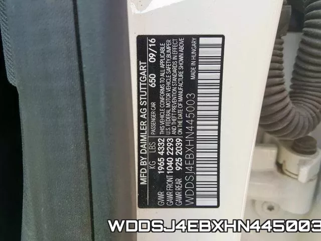 WDDSJ4EBXHN445003 фото 2