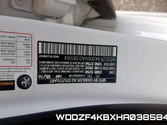 WDDZF4KBXHA038584 фото 2