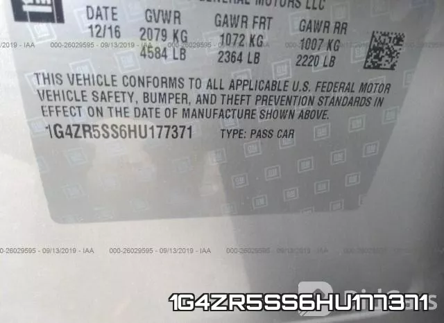1G4ZR5SS6HU177371 фото 10