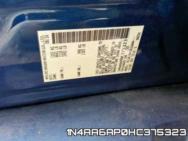 1N4AA6AP0HC375323 фото 2
