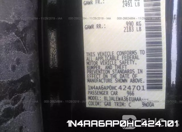 1N4AA6AP0HC424701 фото 10
