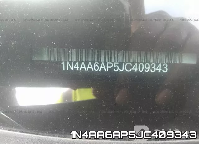 1N4AA6AP5JC409343 фото 9