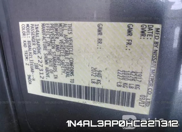 1N4AL3AP0HC227312 фото 10