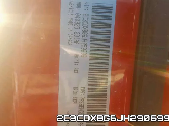 2C3CDXBG6JH290699 фото 2