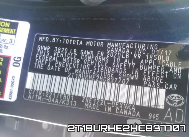 2T1BURHE2HC837707 фото 10