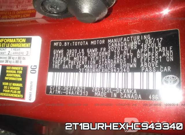 2T1BURHEXHC943340 фото 10