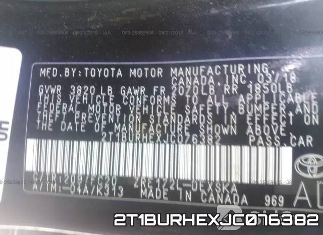2T1BURHEXJC076382 фото 10