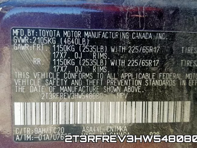 2T3RFREV3HW548080 фото 2