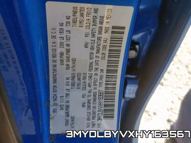 3MYDLBYVXHY163567 фото 2
