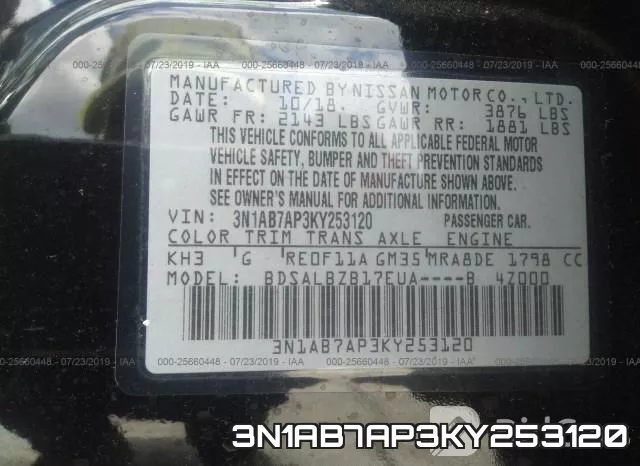 3N1AB7AP3KY253120 фото 10