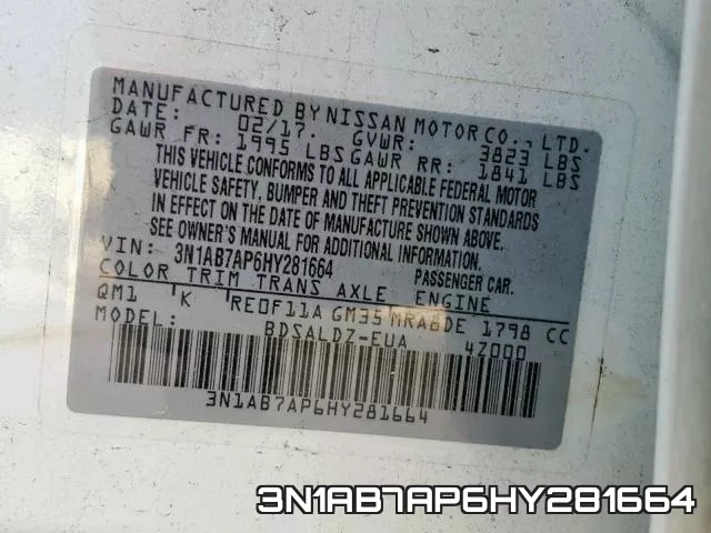 3N1AB7AP6HY281664 фото 2