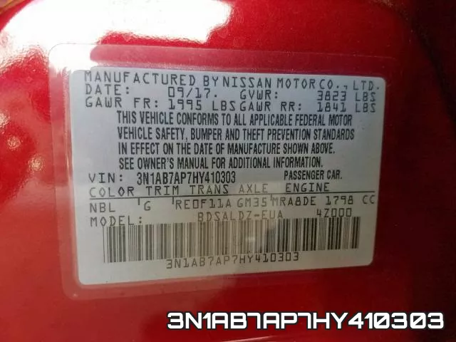 3N1AB7AP7HY410303 фото 2