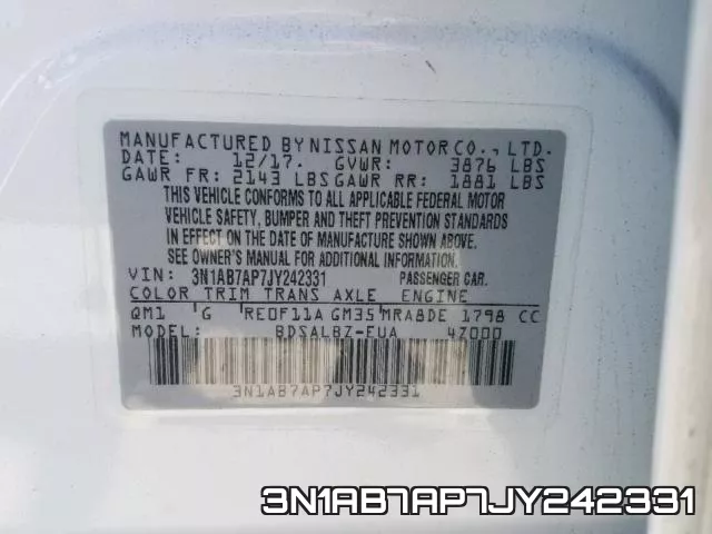 3N1AB7AP7JY242331 фото 2