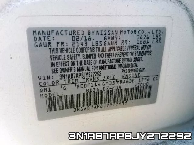 3N1AB7AP8JY272292 фото 2