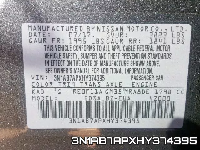 3N1AB7APXHY374395 фото 2