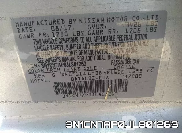 3N1CN7AP0JL801263 фото 10