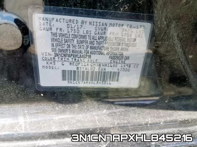 3N1CN7APXHL845216 фото 2