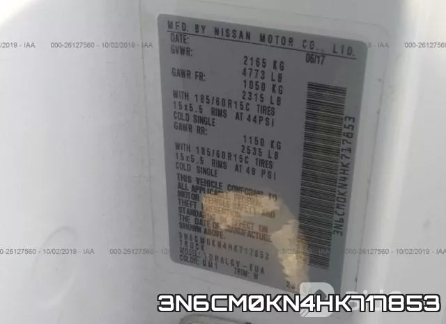 3N6CM0KN4HK717853 фото 10