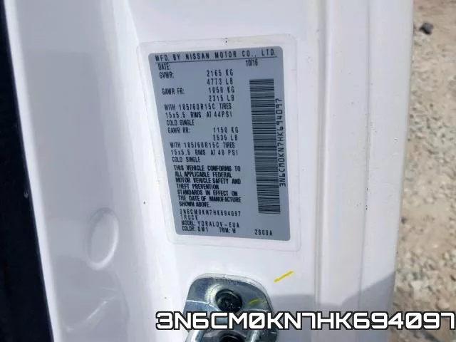 3N6CM0KN7HK694097 фото 2