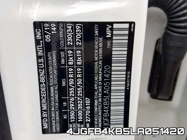 4JGFB4KB5LA051420 фото 2