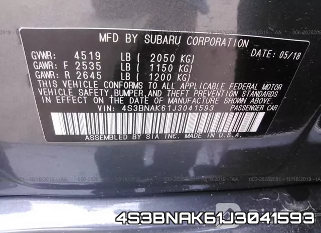 4S3BNAK61J3041593 фото 10