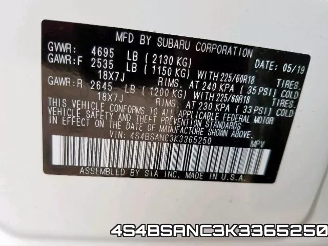 4S4BSANC3K3365250 фото 2