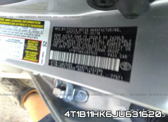 4T1B11HK6JU631620 фото 10