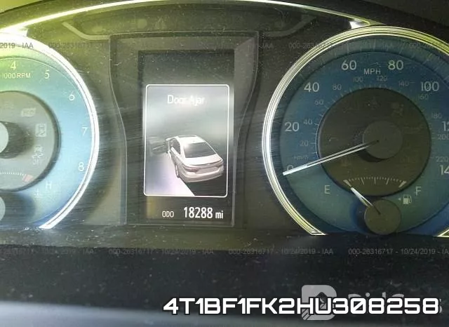 4T1BF1FK2HU308258 фото 8