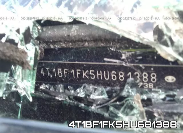 4T1BF1FK5HU681388 фото 10