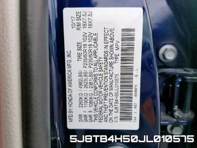 5J8TB4H50JL010575 фото 2
