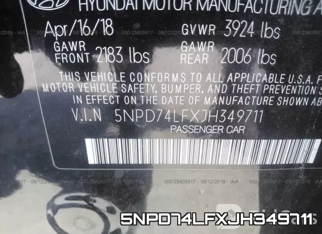 5NPD74LFXJH349711 фото 10